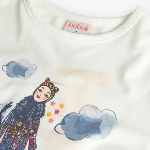 Camiseta punto elástico de niña -BCI