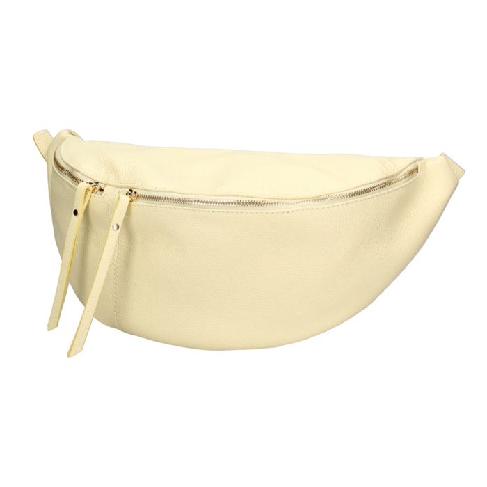 Borsa a tracolla da donna Made in Italy - Modello Caelia Plus - 100% pelle - 47.0 x 28.0 x 2.0 cm