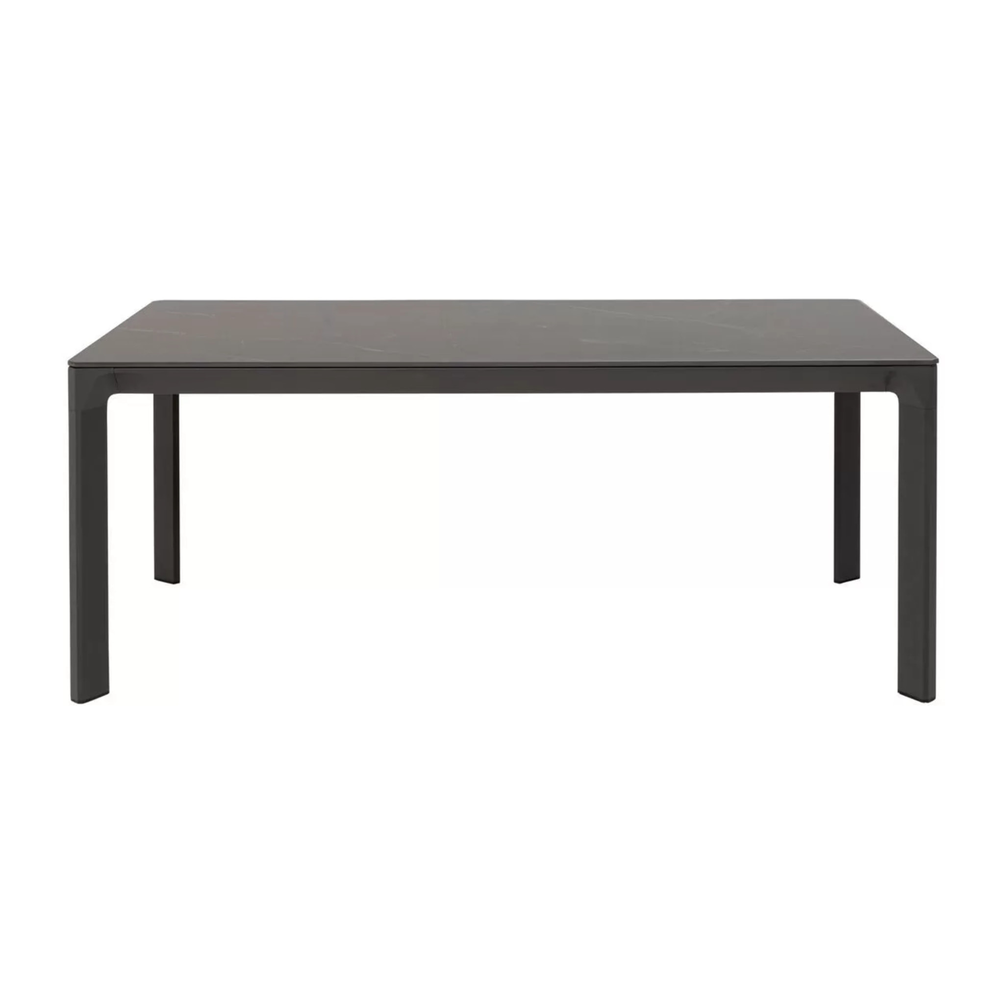 Table de jardin Bari 180x90cm noire Kare Design