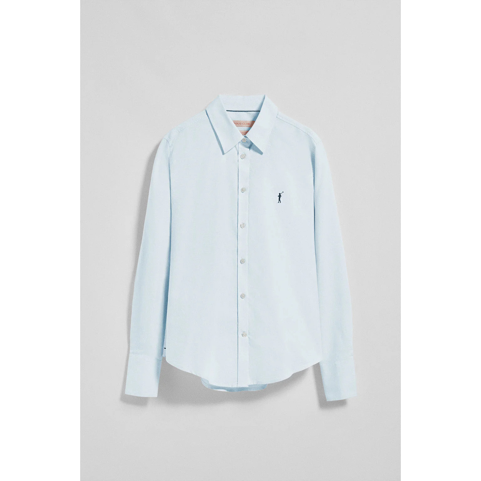 Camisa oxford azul cielo con logo bordado Rigby Go