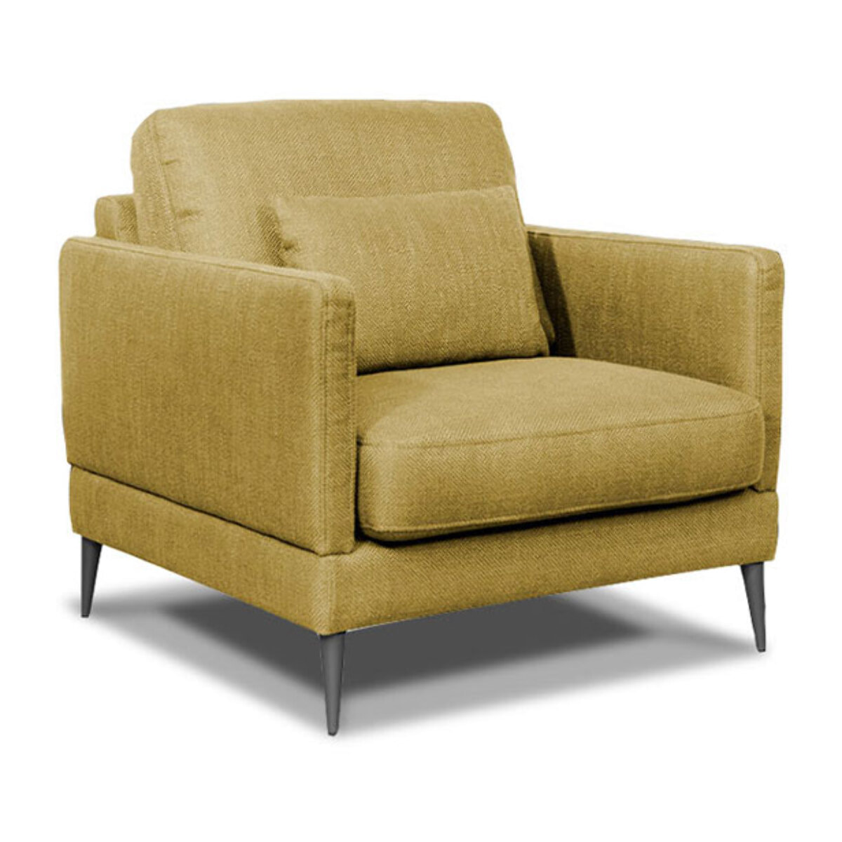 Fauteuil Splendido Tissu Jaune - 1 Place