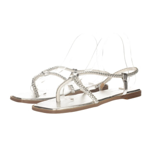 Sandali Donna Tata Italia Argentato