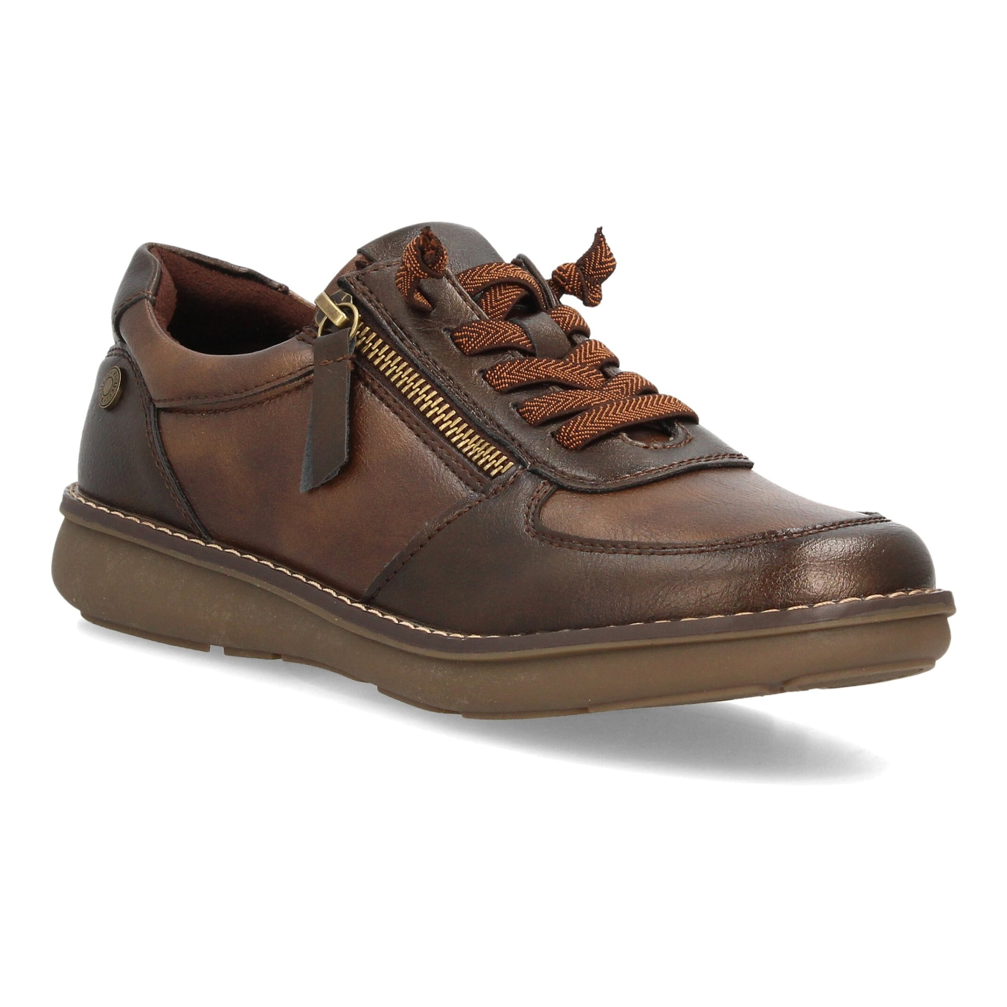 Zapatos casual mujer con cremallera lateral