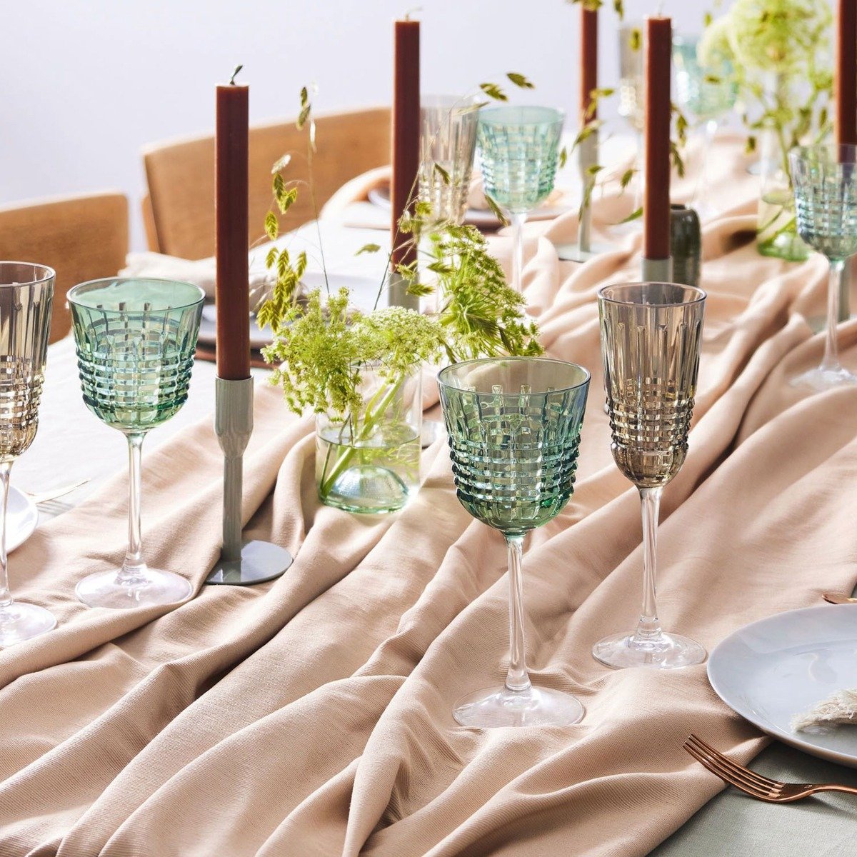 4 verres à pied 25cl Rendez-Vous Brume - Cristal d'Arques