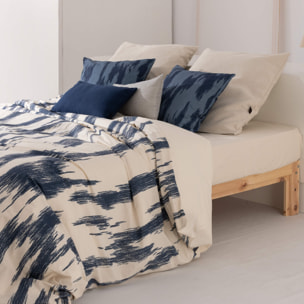 Housse de couette en 100% coton 157 fils Mahón Bleu Marine