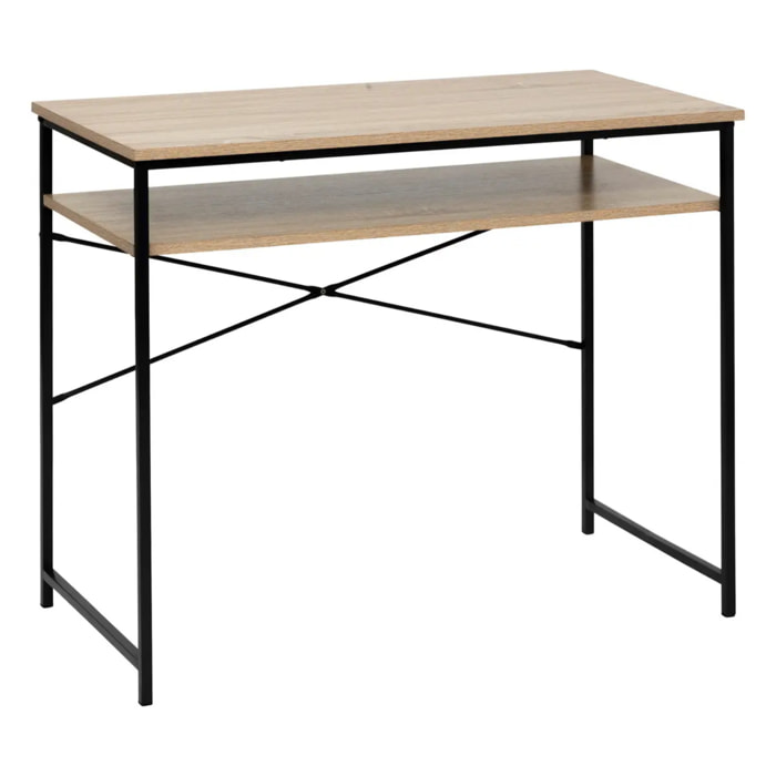 Bureau "Aliaj" 75x90cm effet bois