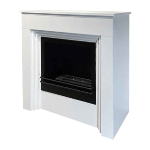 Bellini - Camino a bioetanolo da terra 96x35xH96 cm, bianco