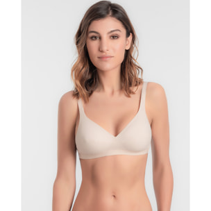 Sujetador sin aros de máxima sujeción de microfibra