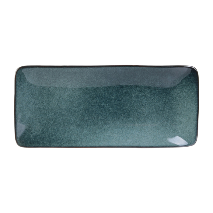 Coupelle Rectangle Gres Du Temps 10x22cm Bleu2