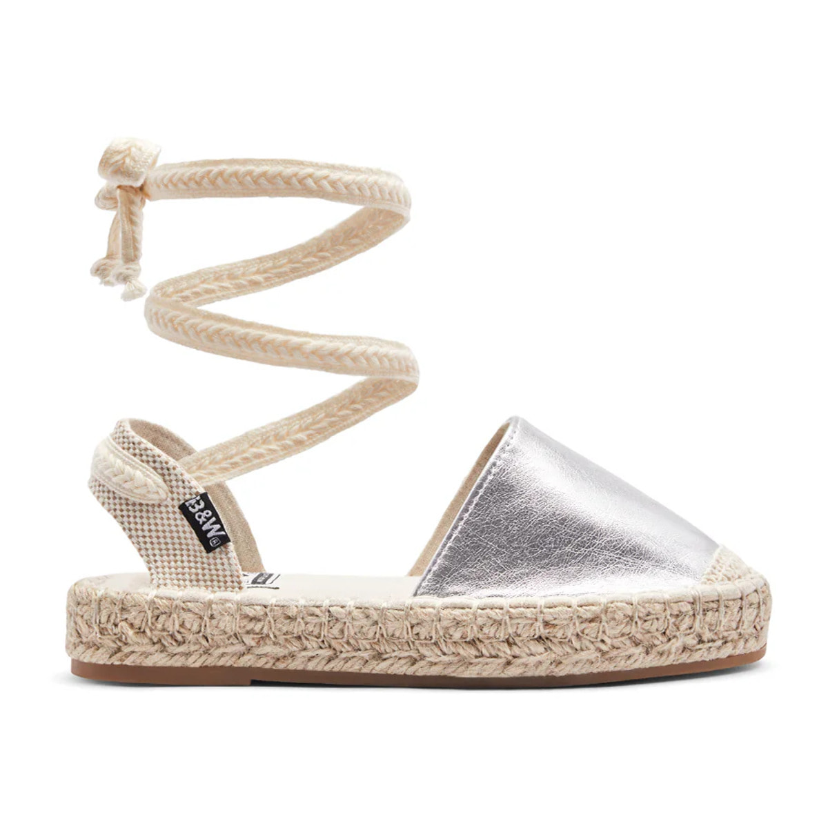 Alpargatas de Niña Con Cinta Plata