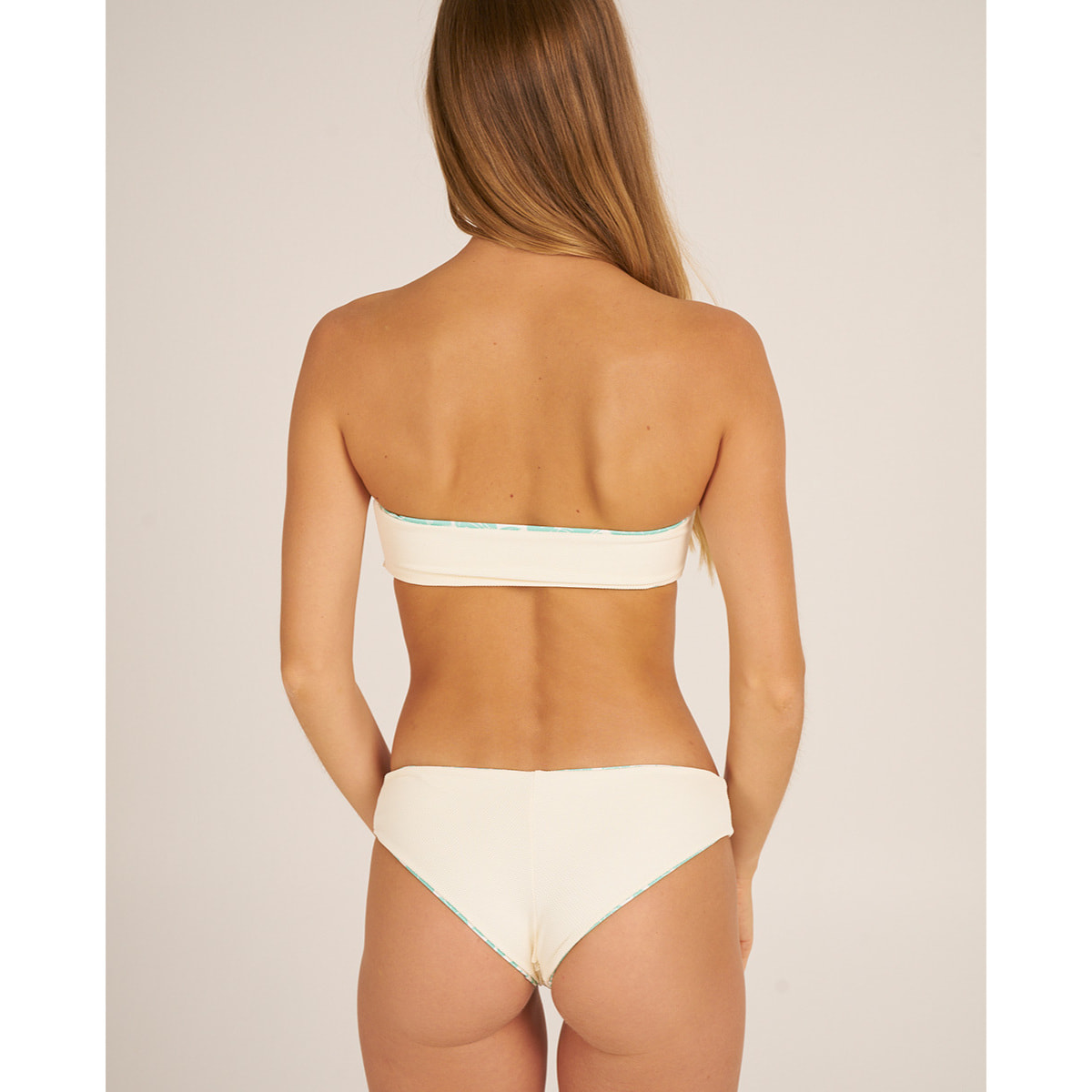 Top de bikini en forma bandeau reversible
