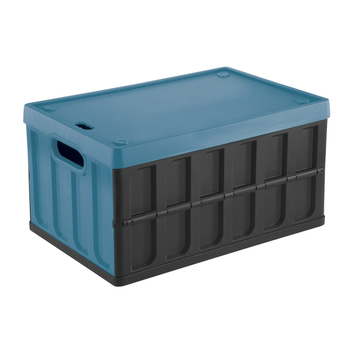 Caja multiusos azul y negro