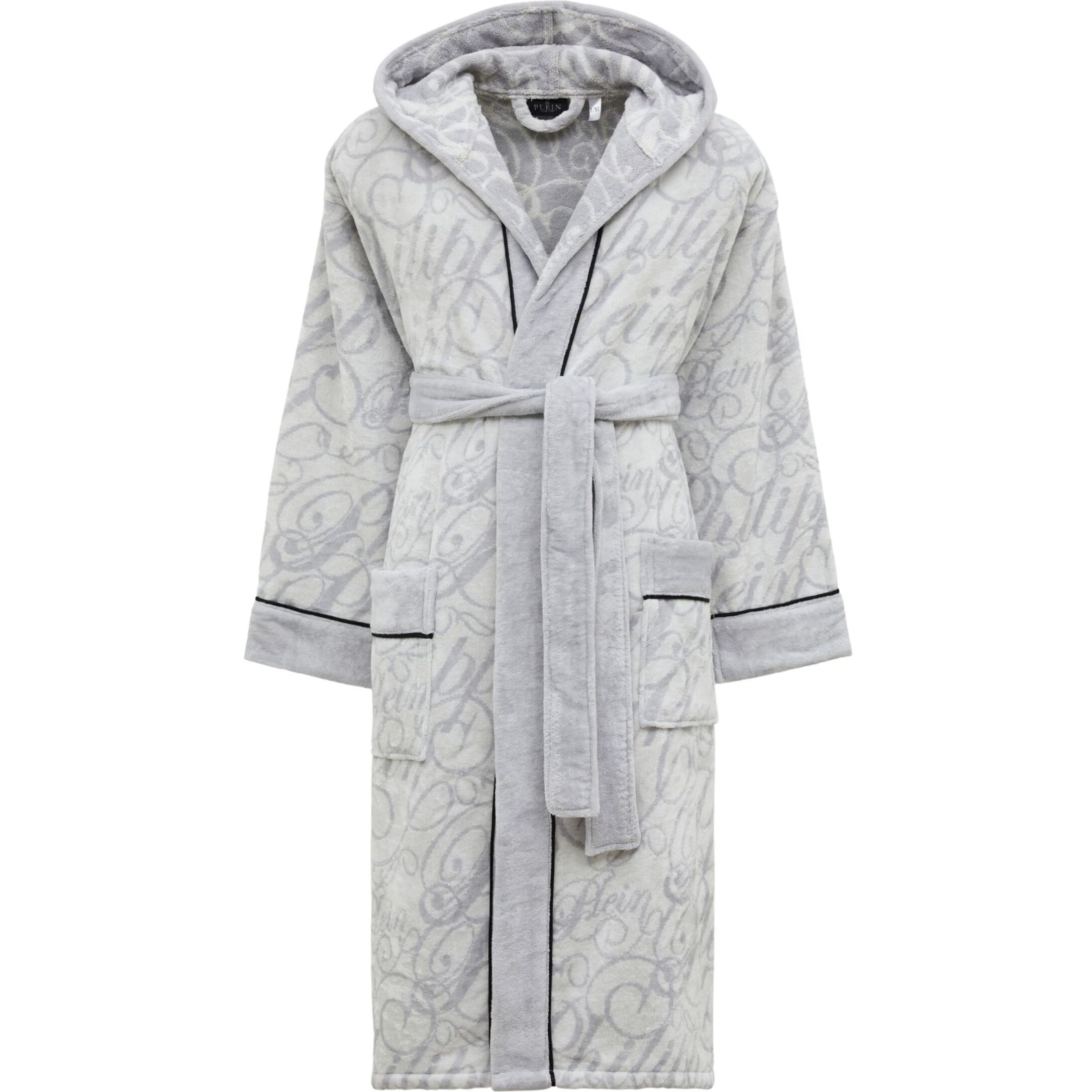 PHILIPP PLEIN Hooded Bathrobe Signature