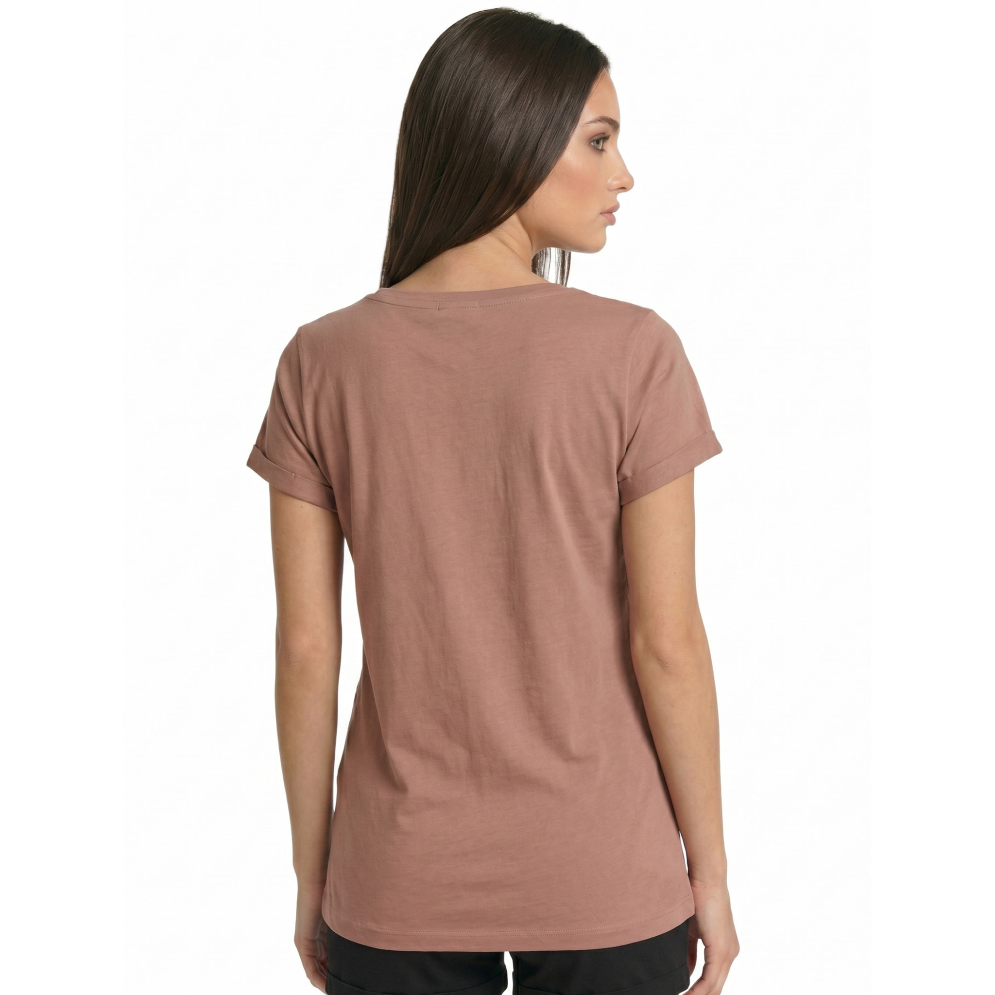 Camiseta elegante de manga corta para mujer