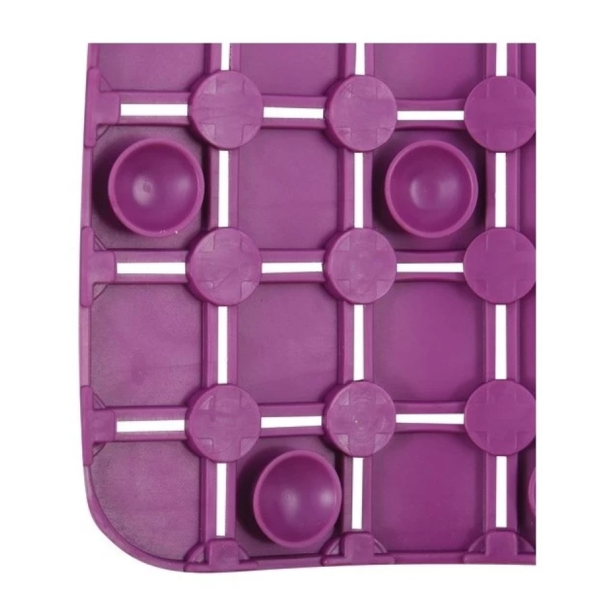 Tapis Fond de douche antidérapant Caoutchouc QUADRO 54x54cm Violet MSV