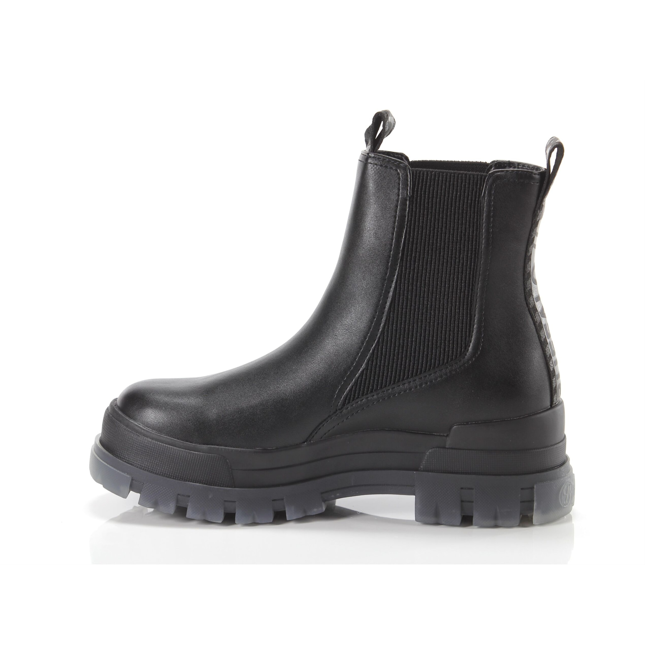 Boots Buffalo Aspha Chelsea Mid Black Trasparent Nero