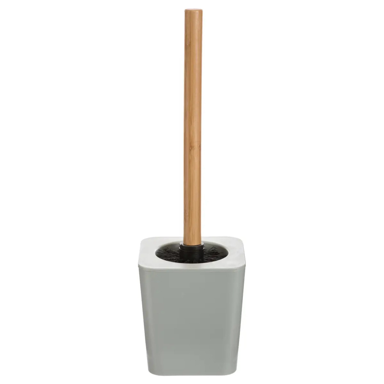 Brosse WC en bambou "Naturéo" blanc