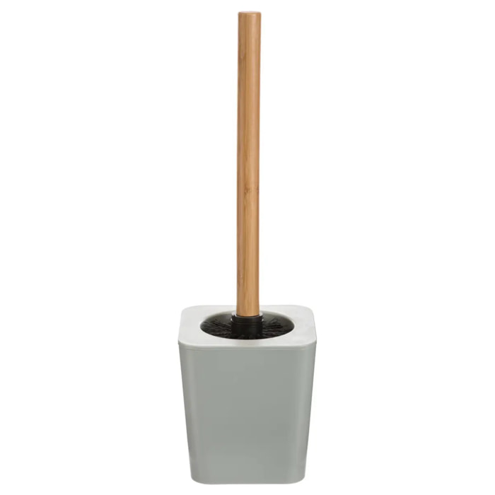 Brosse WC en bambou "Naturéo" blanc