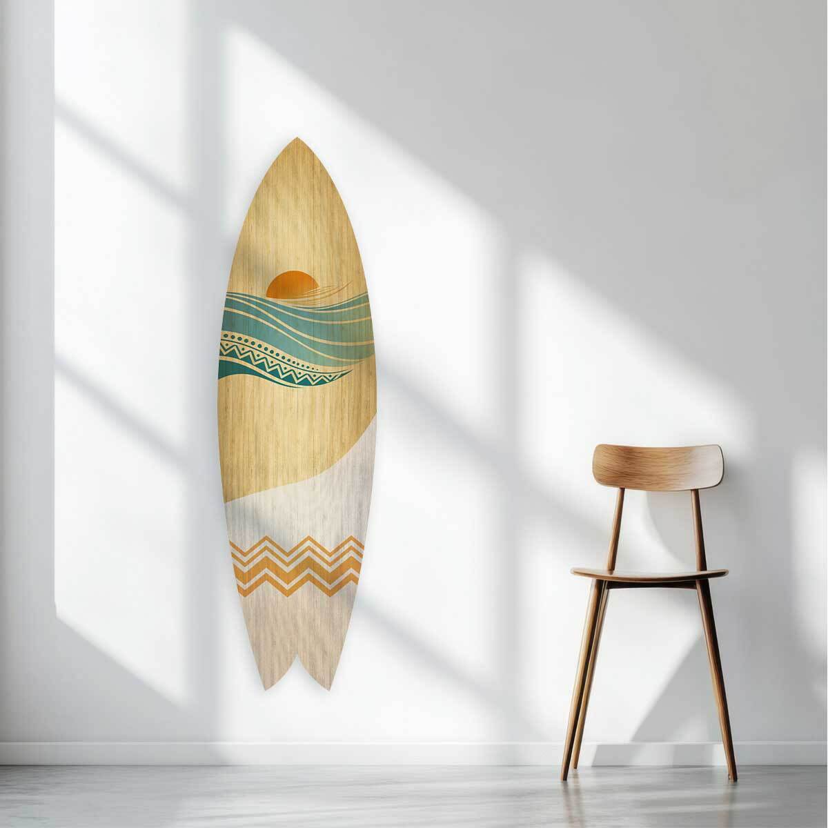 Planche de surf décorative Malibu Tableau alu Dibond