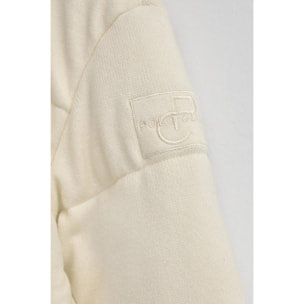 Giubbotto Lizzie ecrù con logo Polo Club