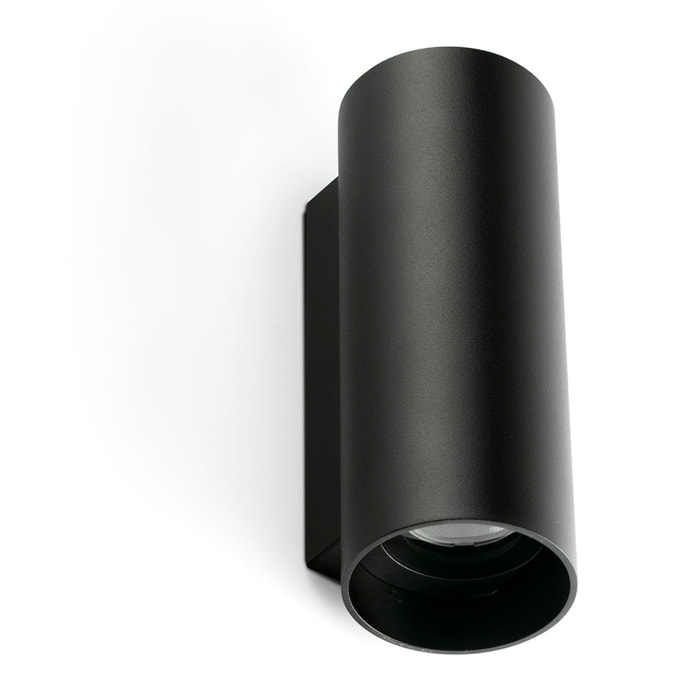 KOV 2L Lampe applique ronde noire 2700K 23°/23°