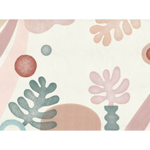 Papier peint panoramique Algues Artistiques Bleues Intissé