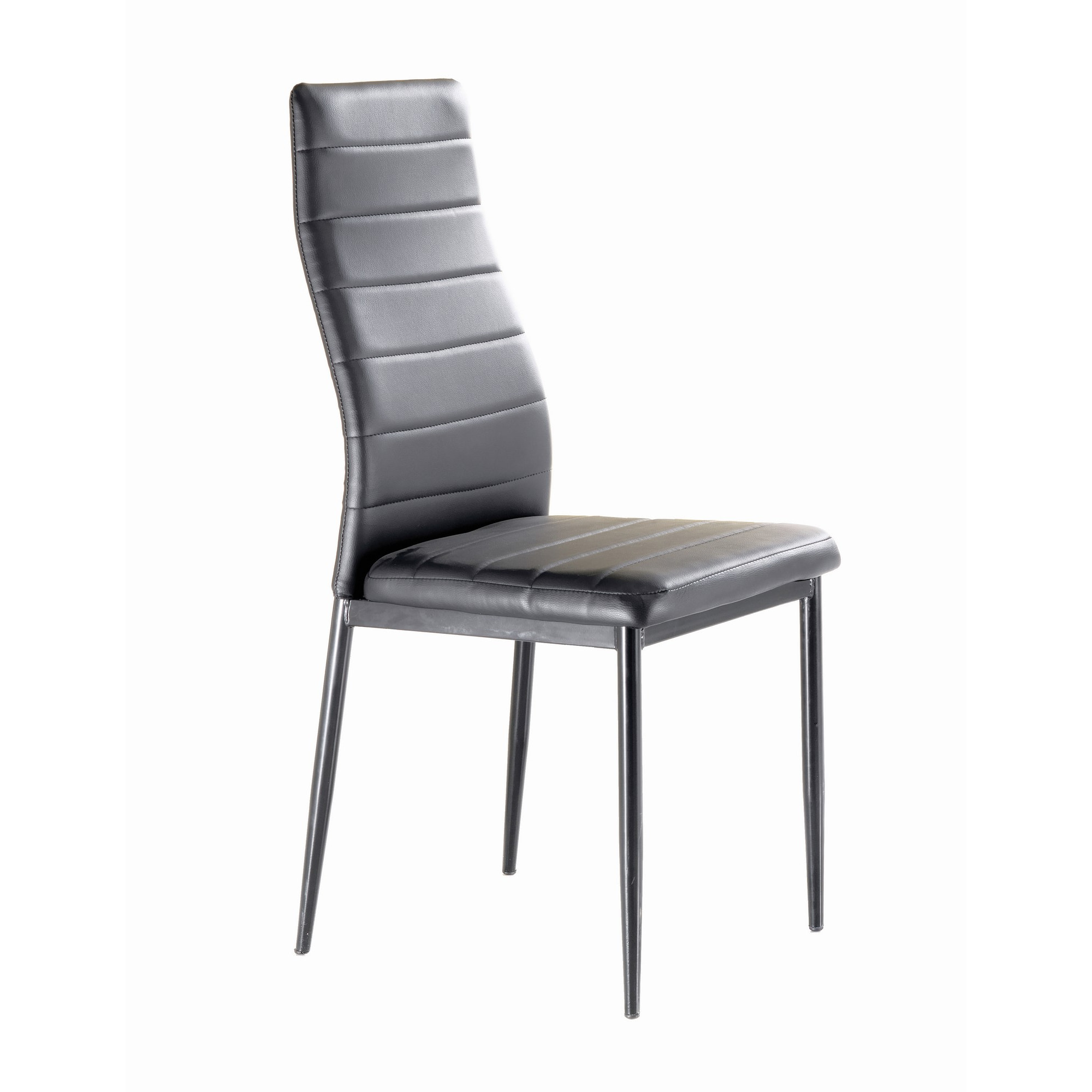 Tomasucci Lot de 4 Chaises rembourrée CAMARO GRIS