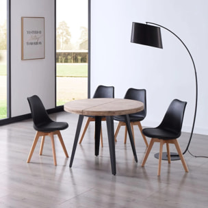 Pack 4 sillas Bistro Negro