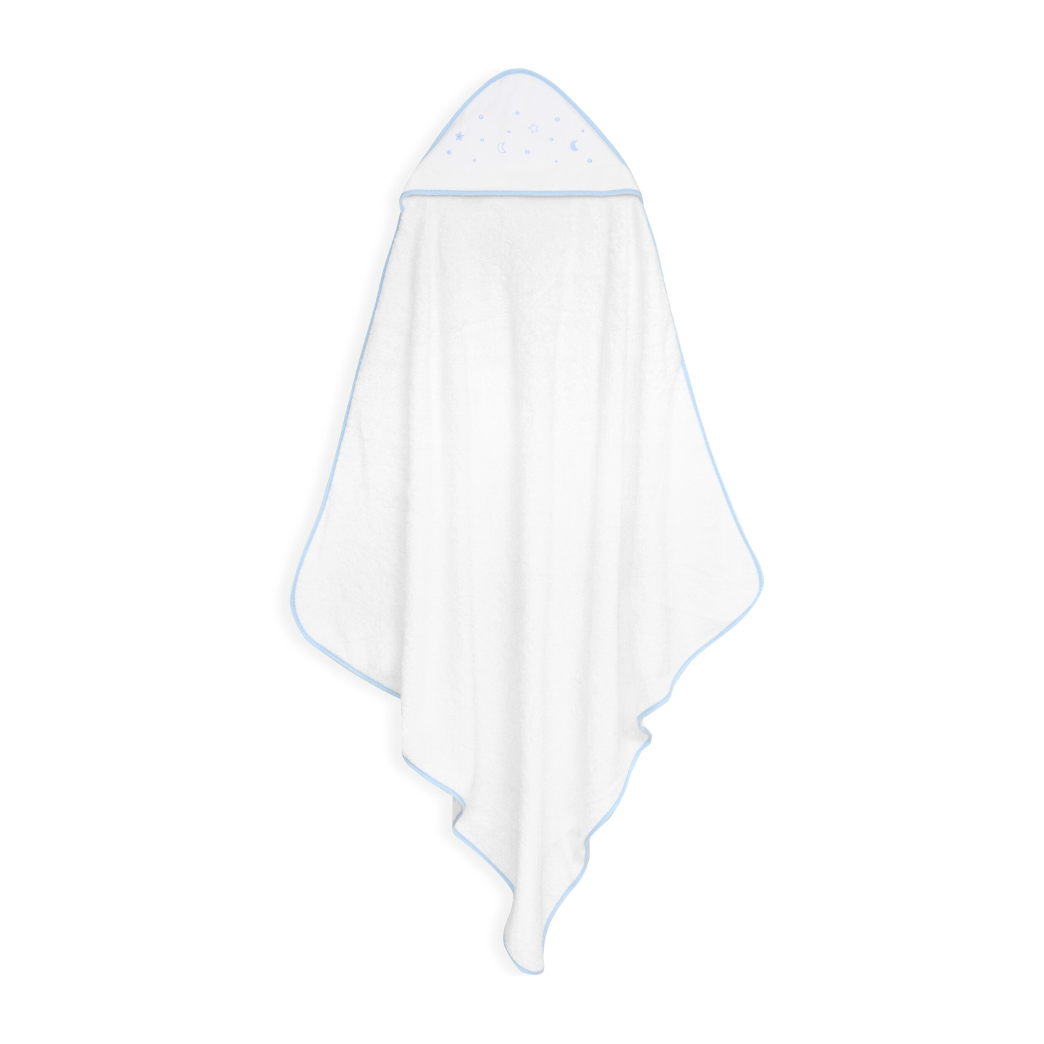 Capa Baño Algodón Estrellas Lunas Bodoques & Babero redondo