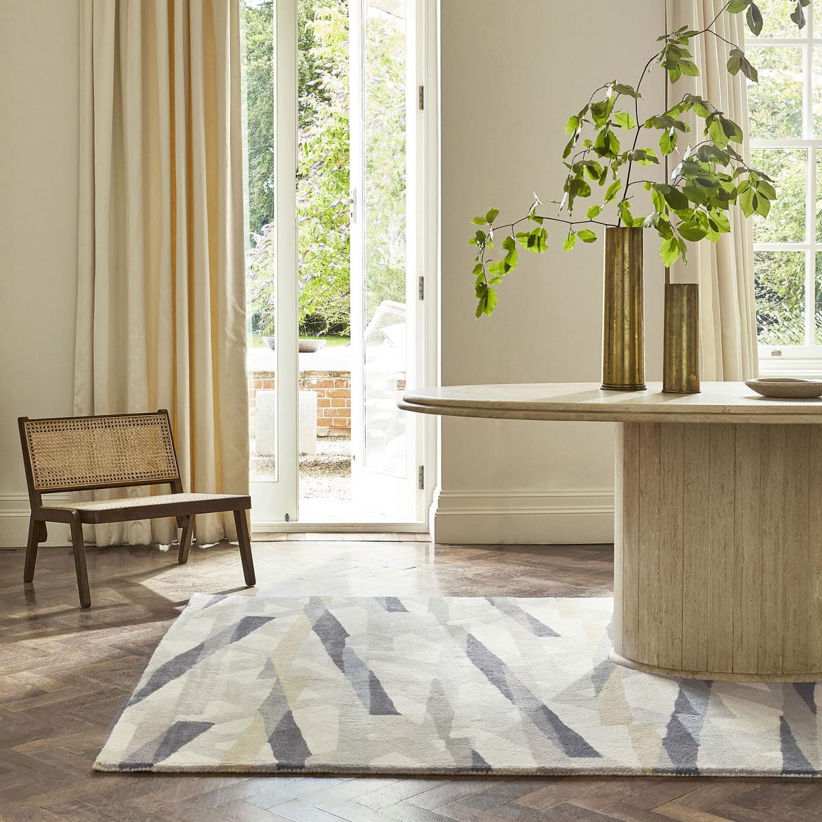 Tapis salon et chambre fait à la main en laine LUCI