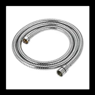 Flexible de douche MSV Teddy 1,50 m Ø14 mm – Double verrouillage anti-torsion – Chrome