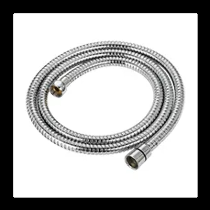 Flexible de douche MSV Teddy 1,50 m Ø14 mm – Double verrouillage anti-torsion – Chrome