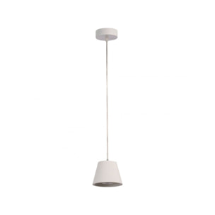 Suspension D13cm en plâtre blanc - GIPSY 712