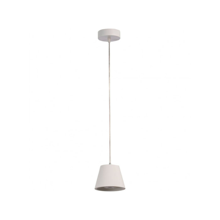 Suspension D13cm en plâtre blanc - GIPSY 712
