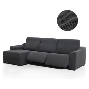 Funda para Chaise Longue izquierda (visto de frente ) brazo largo SÚPER ELÁSTICA con RELAX modelo HELENA