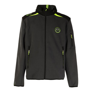 SCUOLA NAUTICA ITALIANA giacca uomo black/verde fluo
