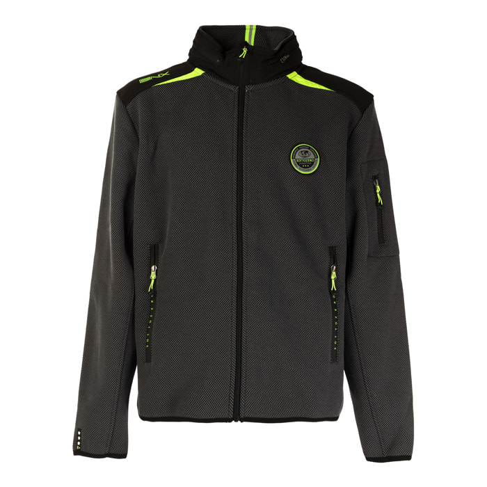 SCUOLA NAUTICA ITALIANA giacca uomo black/verde fluo