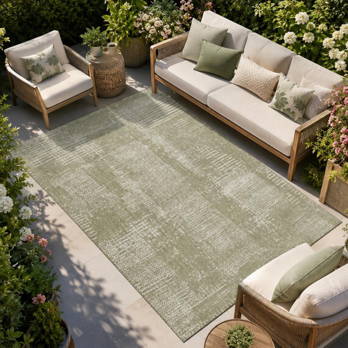Tapis kilim, motif géométrique, tissé à plat, style ethnique