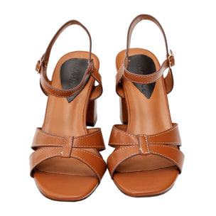 Sandali con cinturino regolabile e tacco largo