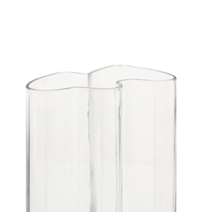 Vase vague "Kade" transparent H25cm