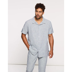 Camisa Lino Azul - Deon