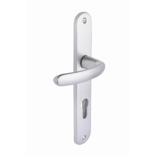 Ensemble de porte Budget BEZAULT entraxe 165mm Clé i - Argent - 73267