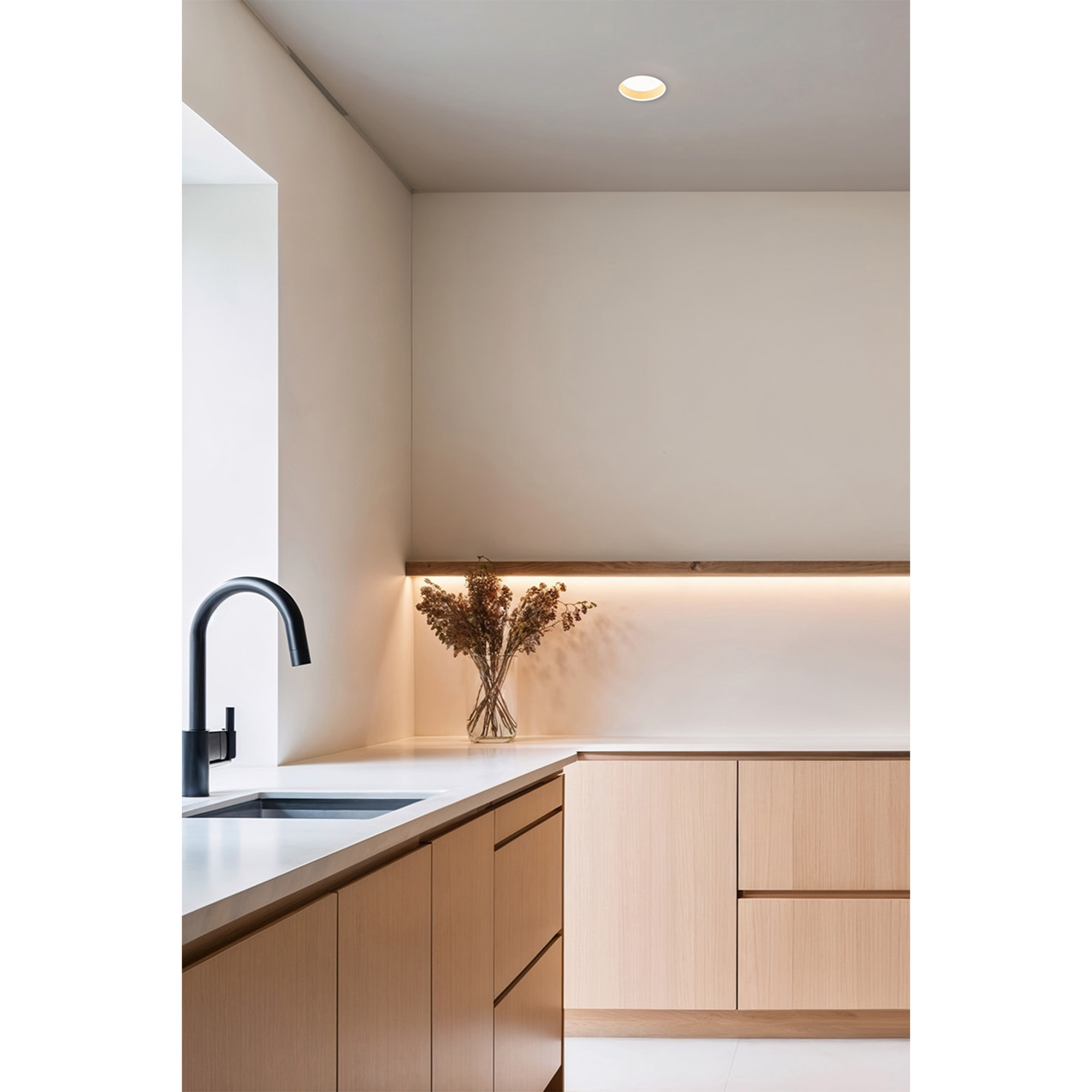 DOP Lampe encastrable blanc 8W 2700K