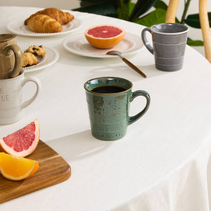 Mug à café bleu emeraude 20cl