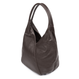 Ponteranica Borsa a spalla Donna. Pelle autentica Dollaro.