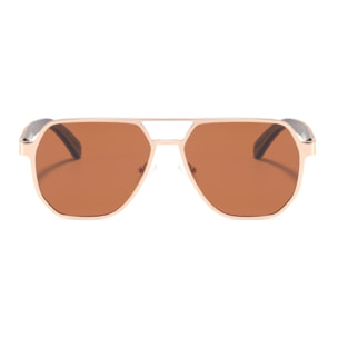 Gafas de Sol Feler 1801-2 Polarizadas de Madera Unisex 56 mm