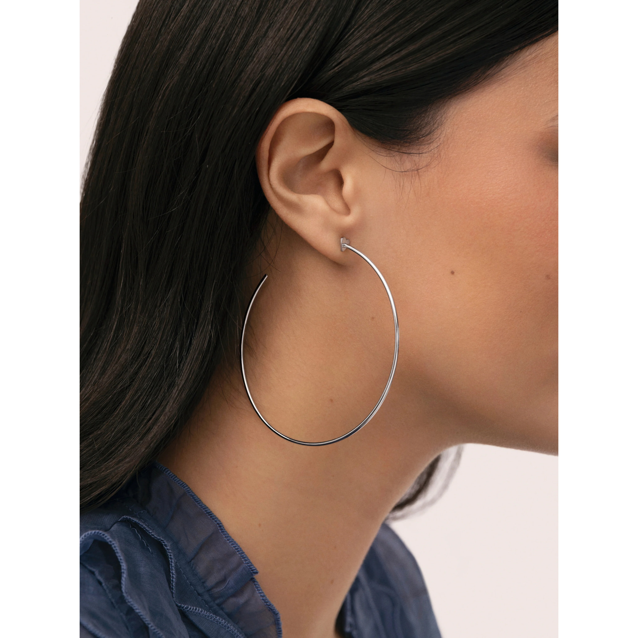 Pendientes Aro Ankara Heart XL Acero