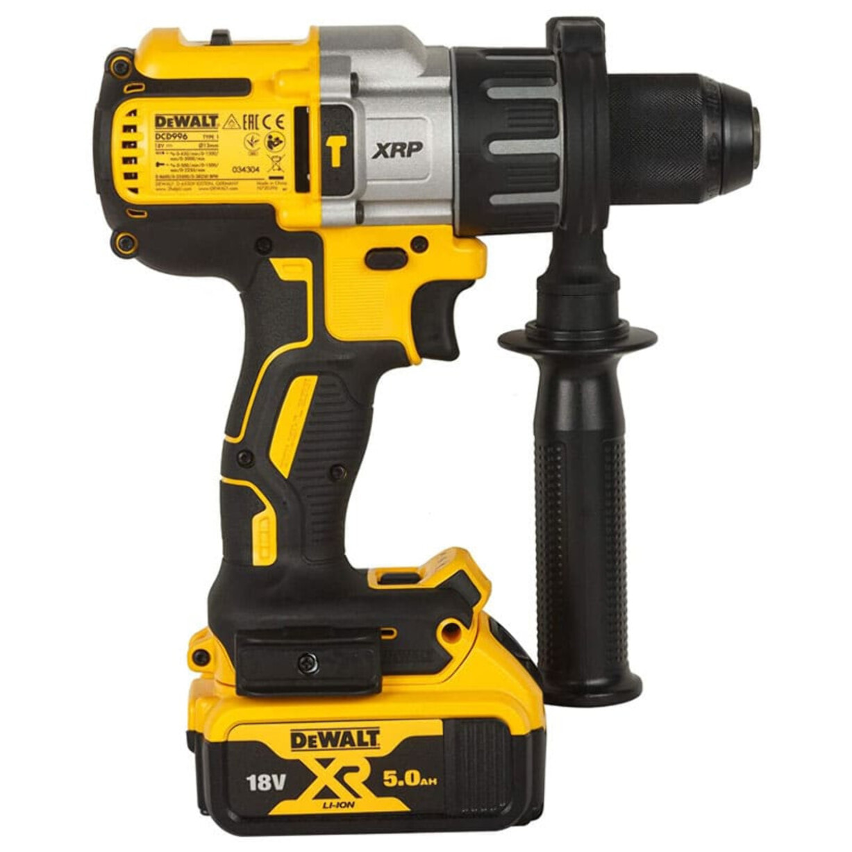 Perceuse à percussion18V XRP - DEWALT - avec 2 batteries 18V 5.0Ah - Chargeur - coffret TSTAK - DCD996P2