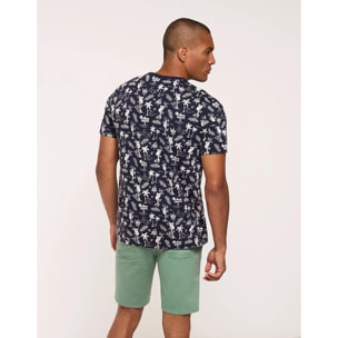 Camiseta Manga Corta Azul Marino - Kahakai