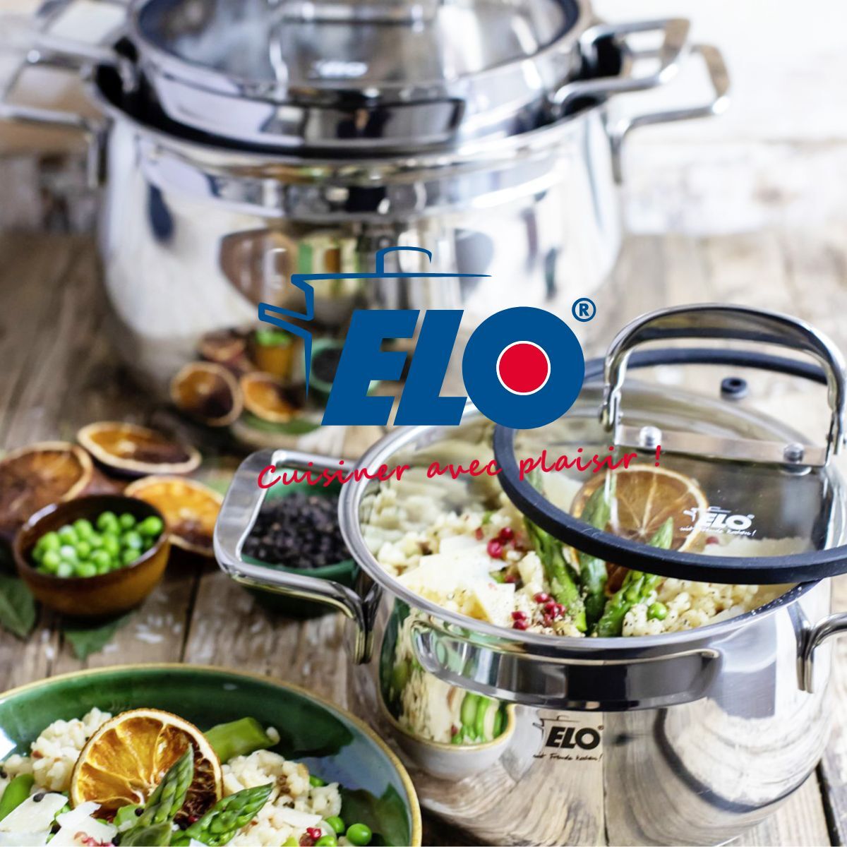 Lot de 2 poêles céramique sans PFAS Bistro Line Elo